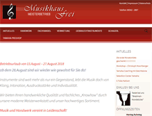 Tablet Screenshot of musikhaus-frei.de